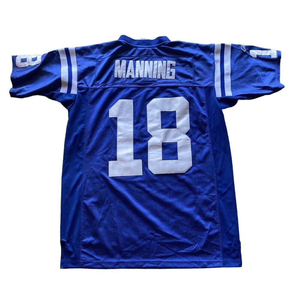 Vintage Reebok Peyton Manning Indianapolis Colts #18 NFL Sewn Jersey Men Sz 48